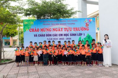 Trường Tiểu học Khánh Thượng phường Yên Thắng tổ chức ngày hội tựu trường đón học sinh lớp 1 năm học 2025-2026