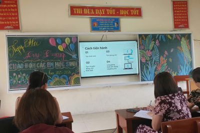 Trường Tiểu học Khánh Thượng – phường Yên Thắng tổ chức chuyên đề AI