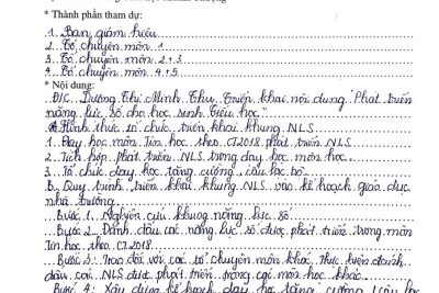 Trường Tiểu học Khánh Thượng phường Yên Thắng tổ chức chuyên đề cấp trường về : “Phát triển năng lực số cho học sinh Tiểu học”
